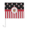 Pirate & Stripes Car Flag - Large - FRONT