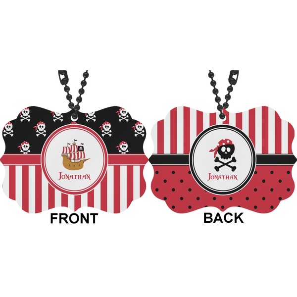 Pirate & Stripes Car Ornament (Approval)