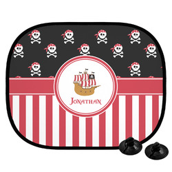 Pirate & Stripes Car Side Window Sun Shade (Personalized)