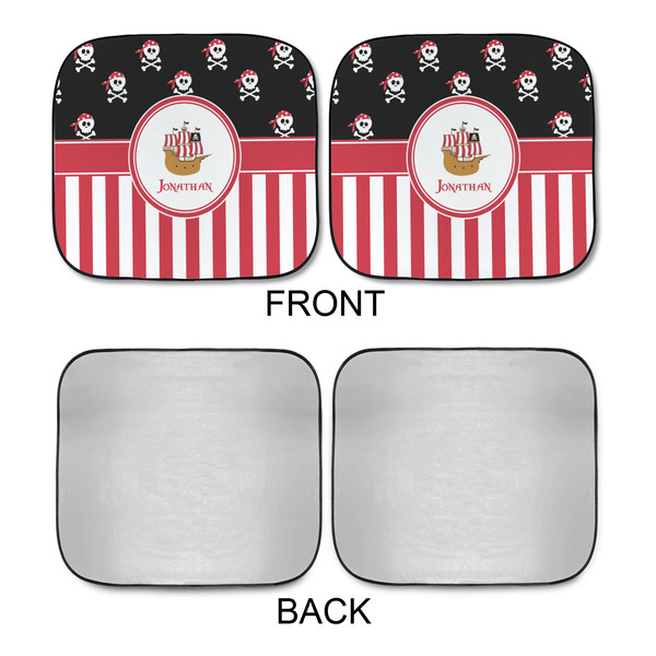 Pirate & Stripes Car Sun Shades - APPROVAL