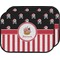 Pirate & Stripes Car Floor Mats (Back Seat) (Personalized)