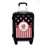 Pirate & Stripes Carry On Hard Shell Suitcase (Personalized)