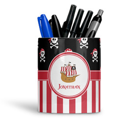 Pirate & Stripes Ceramic Pen Holder