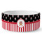 Pirate & Stripes Ceramic Dog Bowl - Large (Personalized)