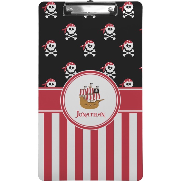 Custom Pirate & Stripes Clipboard (Legal Size) (Personalized)
