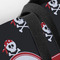 Pirate & Stripes Closeup of Tote w/Black Handles