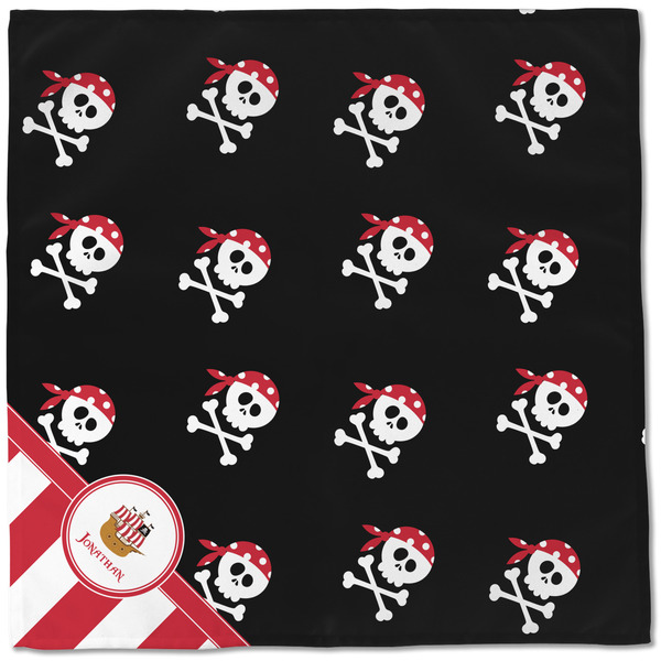 Pirate & Stripes Cloth Napkins - Personalized Dinner (Full Open)