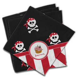 Pirate & Stripes Cloth Napkins (Set of 4) (Personalized)