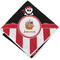 Pirate & Stripes Cloth Napkin w/ Name or Text