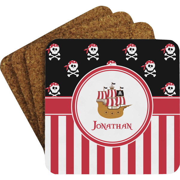 Pirate & Stripes Coaster Set (Personalized)