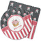 Pirate & Stripes Rubber Backed Coaster (Personalized)