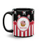 Pirate & Stripes Coffee Mug - 11 oz - Black