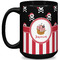 Pirate & Stripes Coffee Mug - 15 oz - Black Full