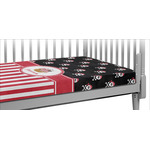 Pirate & Stripes Crib Fitted Sheet w/ Name or Text