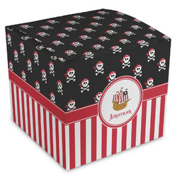 Pirate & Stripes Cube Favor Gift Boxes (Personalized)