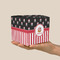 Pirate & Stripes Cube Favor Gift Box - On Hand - Scale View