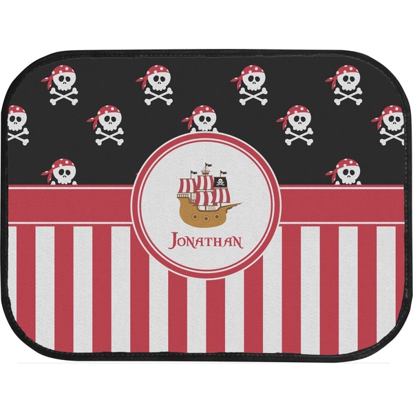 Pirate & Stripes Custom Car Floor Mats (Back Seat)