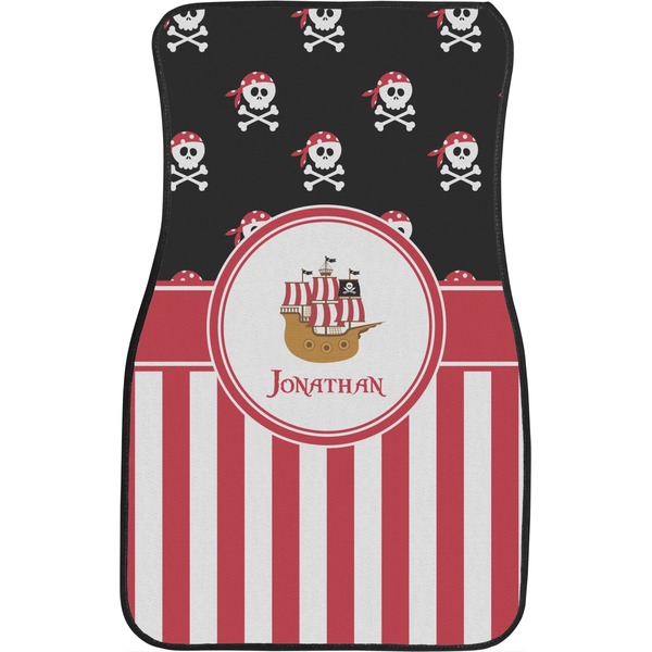 Pirate & Stripes Custom Car Floor Mats (Front Seat)