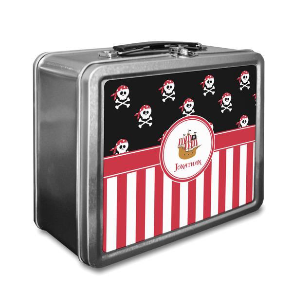 Custom Pirate & Stripes Lunch Box (Personalized)