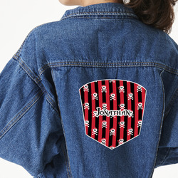Pirate & Stripes Large Custom Shape Patch - 2XL (Personalized)