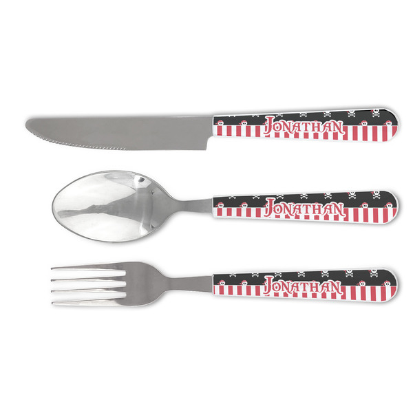 Custom Pirate & Stripes Cutlery Set (Personalized)