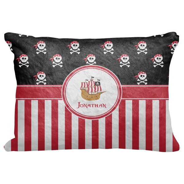Custom Pirate & Stripes Decorative Baby Pillowcase - 16"x12" w/ Name or Text