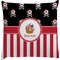 Pirate & Stripes Decorative Pillow Case (Personalized)