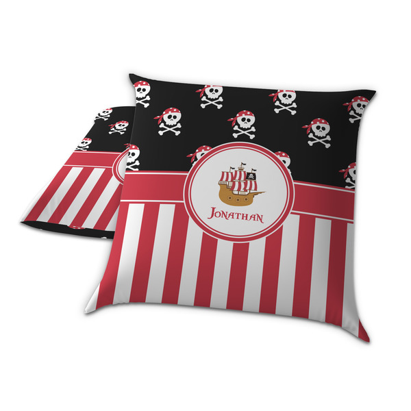 Pirate & Stripes Decorative Pillow Case - TWO