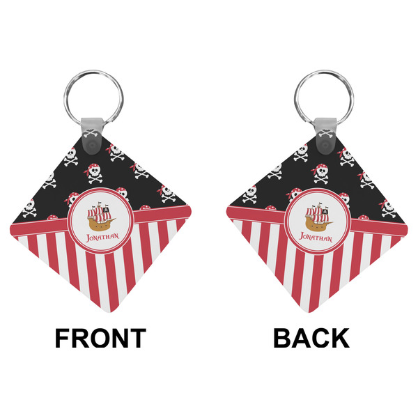 Pirate & Stripes Diamond Keychain (Front + Back)