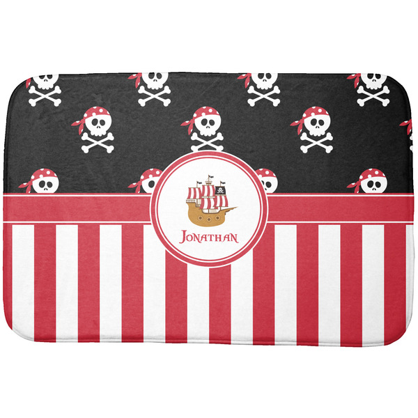 Custom Pirate & Stripes Dish Drying Mat w/ Name or Text