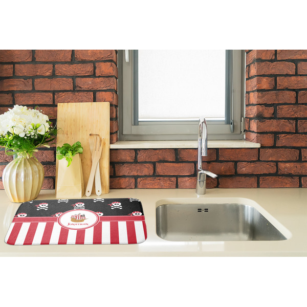 Pirate & Stripes Dish Drying Mat - LIFESTYLE 2