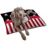 Pirate & Stripes Dog Bed - Large w/ Name or Text