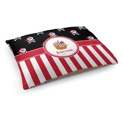 Pirate & Stripes Dog Bed - Medium w/ Name or Text