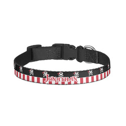 Pirate & Stripes Dog Collar - Large (Personalized)