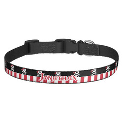 Pirate & Stripes Dog Collar (Personalized)