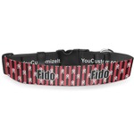Pirate & Stripes Deluxe Dog Collar - Extra Large (16" to 27") (Personalized)