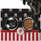 Pirate & Stripes Dog Food Mat - Large LIFESTYLE