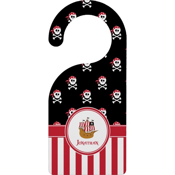 Custom Pirate & Stripes Door Hanger (Personalized)