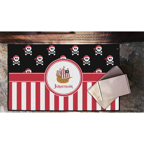 Pirate & Stripes Door Mat - LIFESTYLE (Lrg)