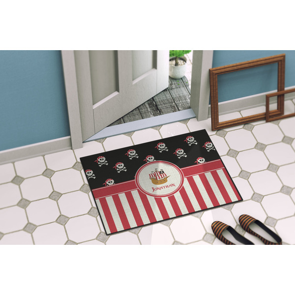 Pirate & Stripes Door Mat Lifestyle