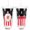 Pirate & Stripes Double Wall Tumbler with Straw - Approval