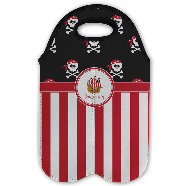 Pirate & Stripes Double Wine Tote - Flat (new)
