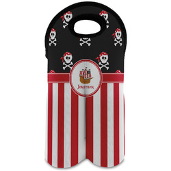 Pirate & Stripes Wine Tote Bag (2 Bottles) (Personalized)