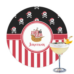Pirate & Stripes Printed Drink Topper (Personalized)