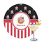 Pirate & Stripes Drink Topper - Large - Single with Drink