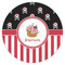 Pirate & Stripes Drink Topper - Large - Single