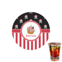 Pirate & Stripes Printed Drink Topper - 1.5" (Personalized)
