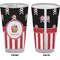 Pirate & Stripes Pint Glass - Full Color - Front & Back Views