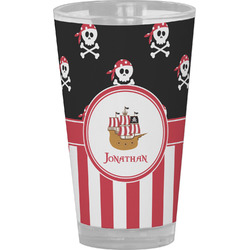 Pirate & Stripes Pint Glass - Full Color (Personalized)