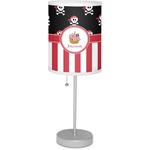Pirate & Stripes 7" Drum Lamp with Shade Linen (Personalized)